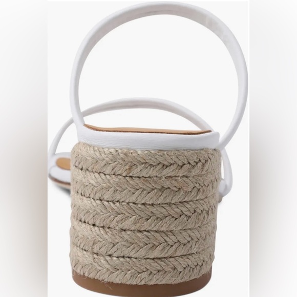 André Assous Joie Slide White Nappa Leather Women’s Sandals - Picture 4 of 4